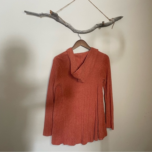 Barefoot Dreams Hooded CozyChic Ultra Lite Oasis Ribbed Cardigan - Picture 4 of 6